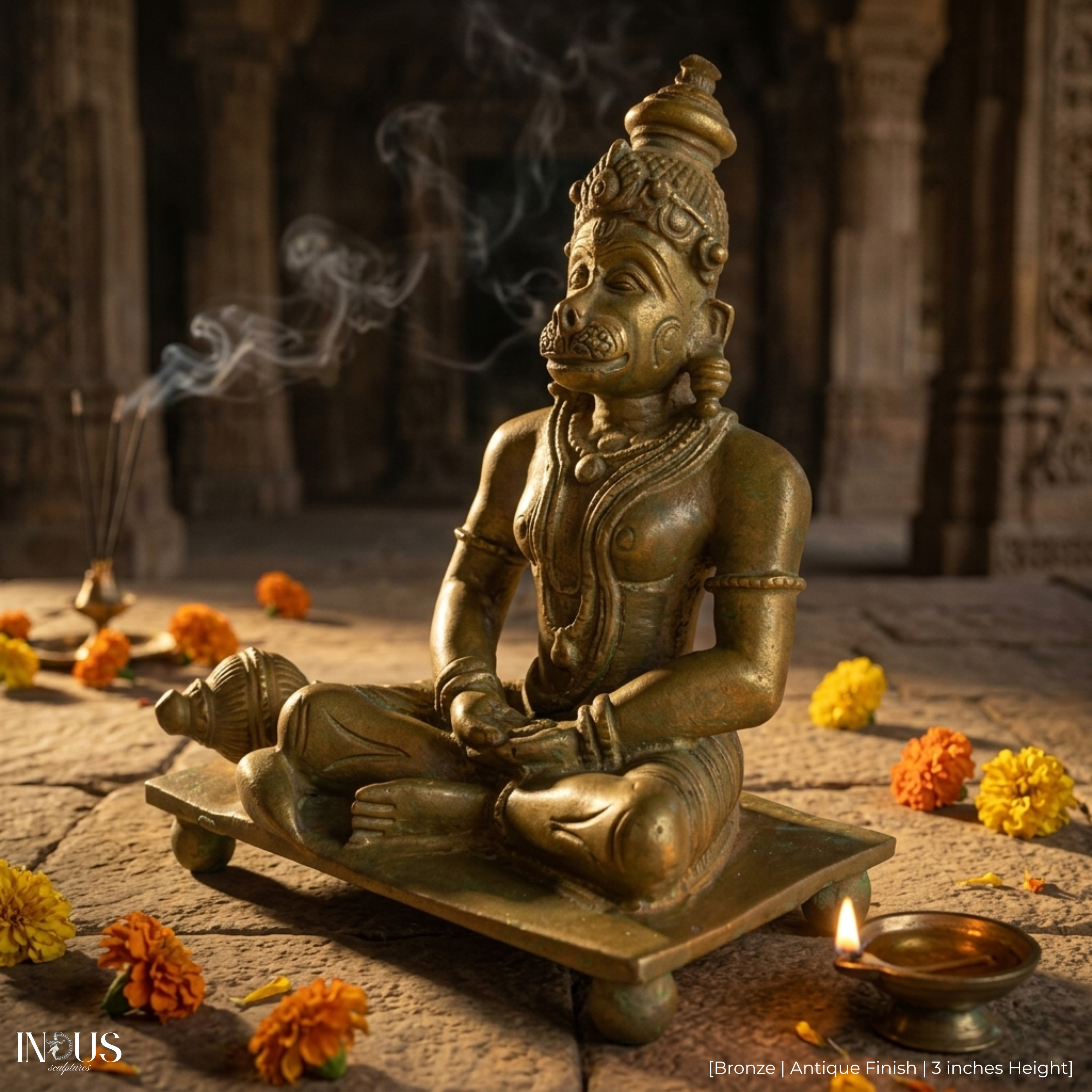 Meditating Hanuman